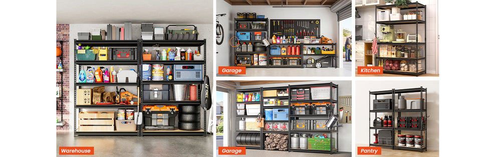 DYNALOAD Basic 3200 LBS Capacity 4-Tier Garage Shelving 30