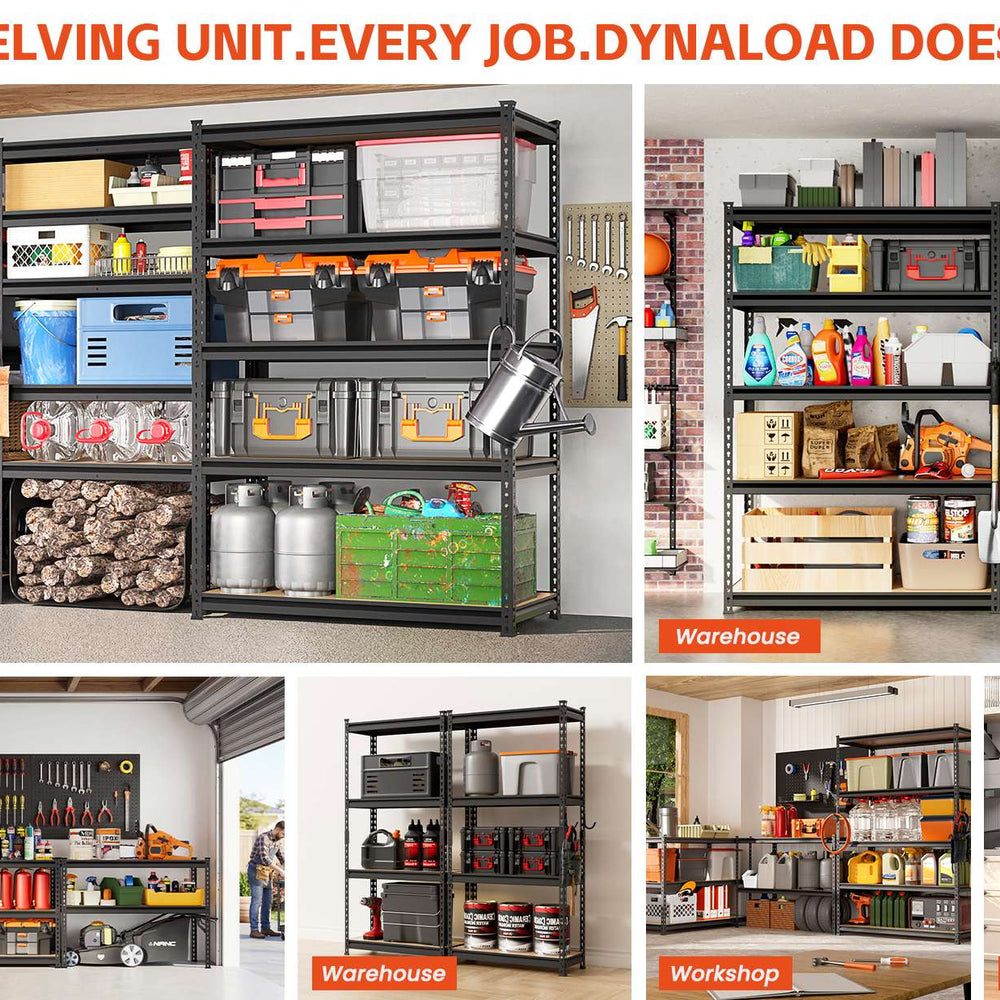 DYNALOAD Basic 3200 LBS Capacity 4-Tier Garage Shelving 30