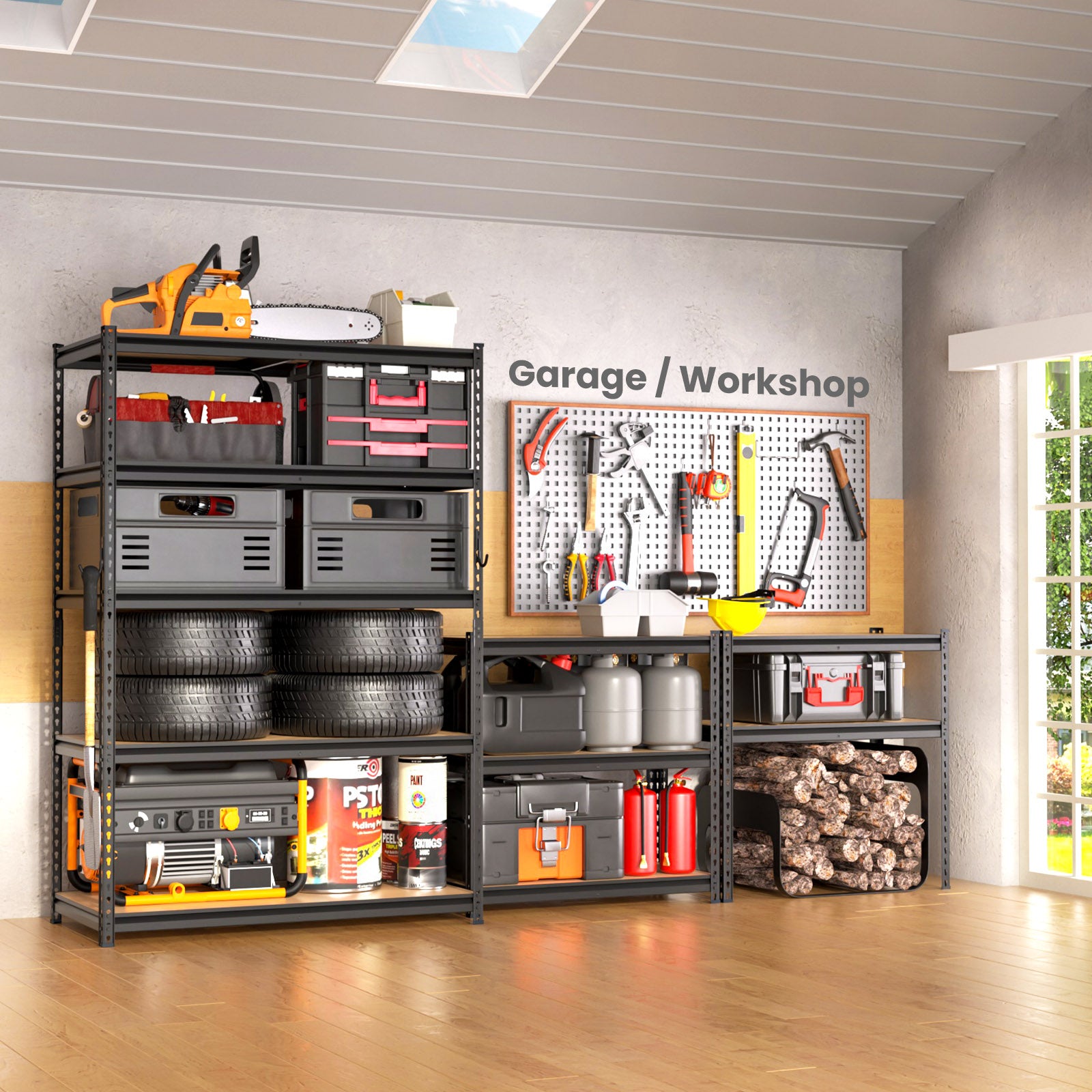 DYNALOAD 6000 LBS Capacity 5-Tier Garage Shelving 36