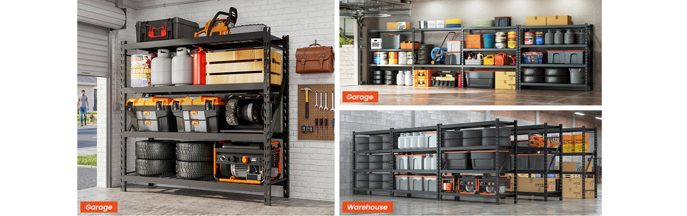 Dynaload DYNALOAD PREMIUM 8000 Lbs Capacity Garage Shelves 4 Tier 77