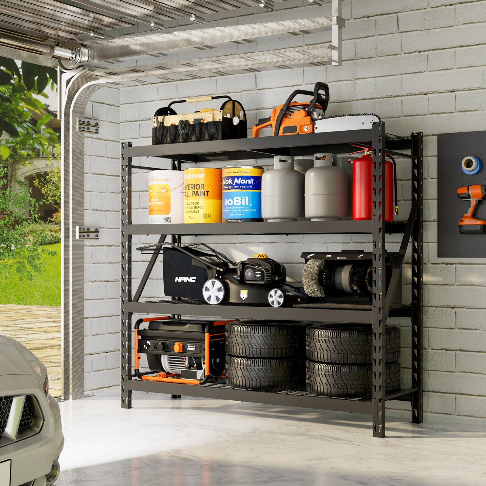 DYNALOAD PREMIUM 8000 Lbs Garage Shelves 4 Tier 77 | Sam Prime USA